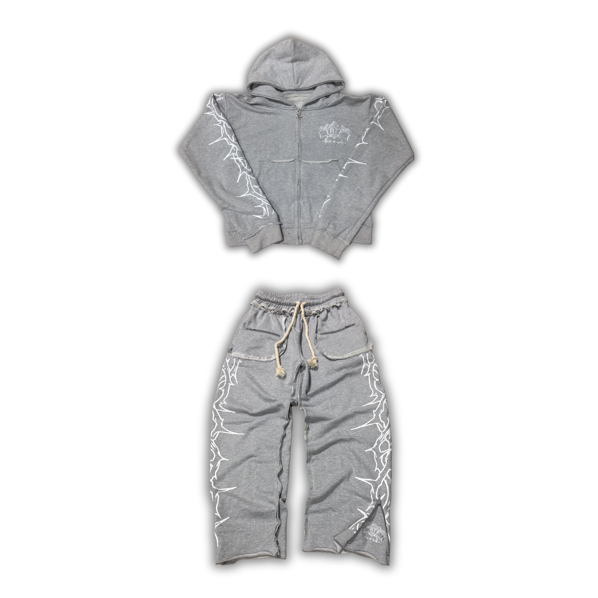Grey Royal Flared Sweatsuit